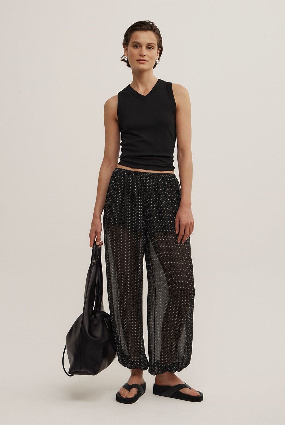 Sheer Balloon Pants