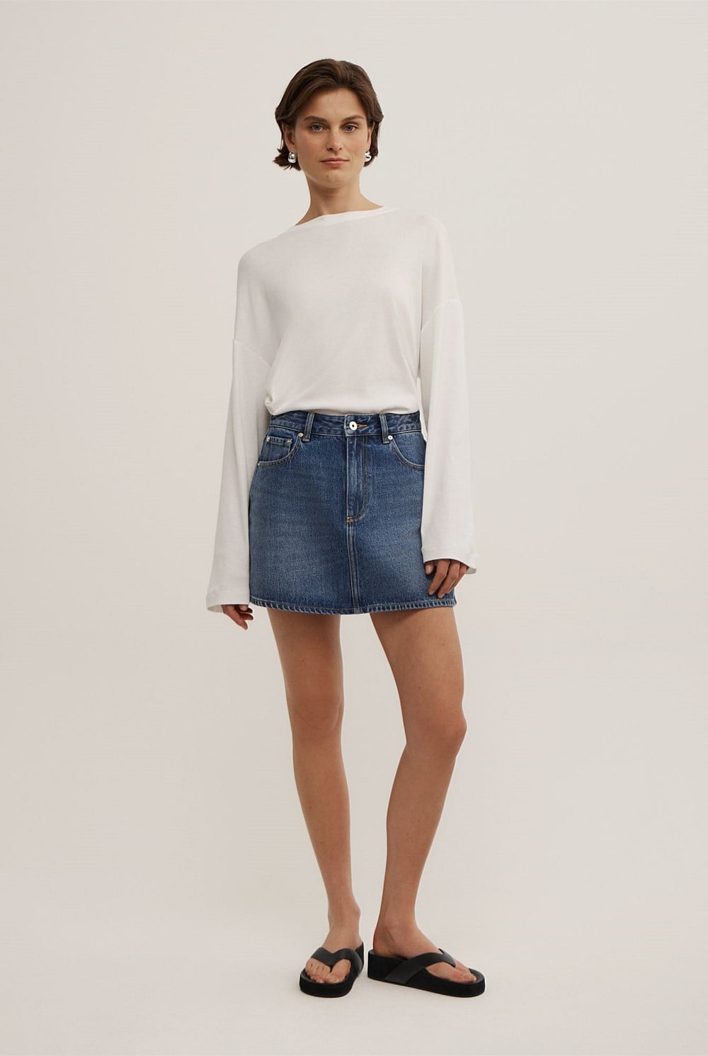 Denim Mini Skirt