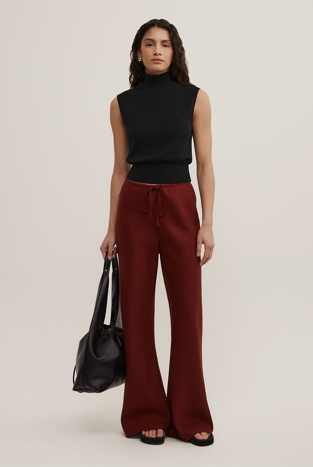 Bias Linen Pants
