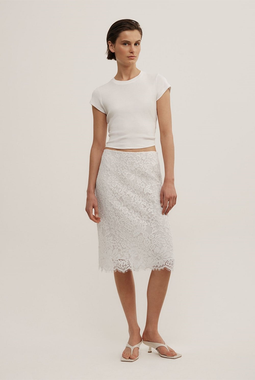 Lace Midi Skirt