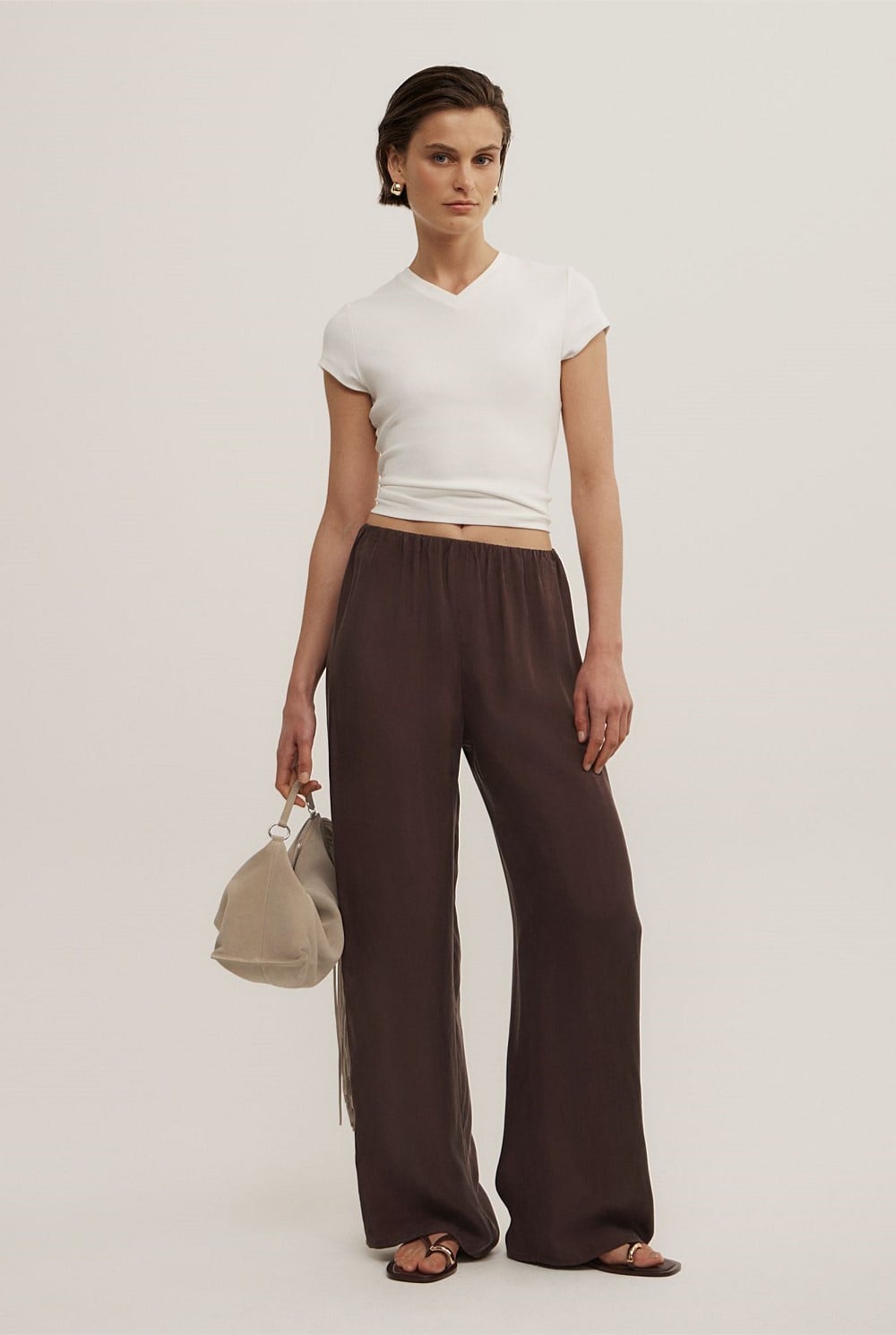Pull On Cupro Pant