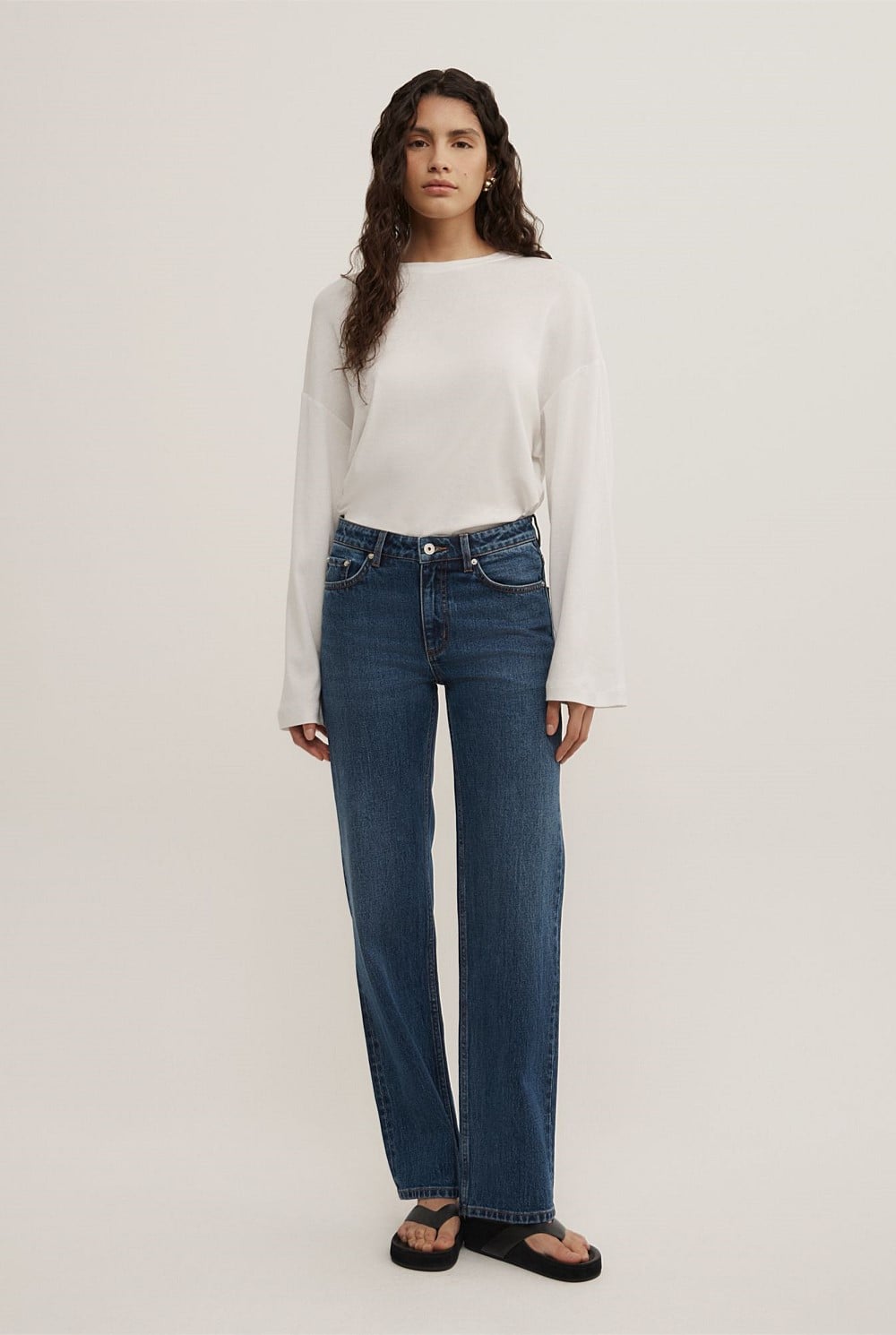 Mid Rise Slim Jeans