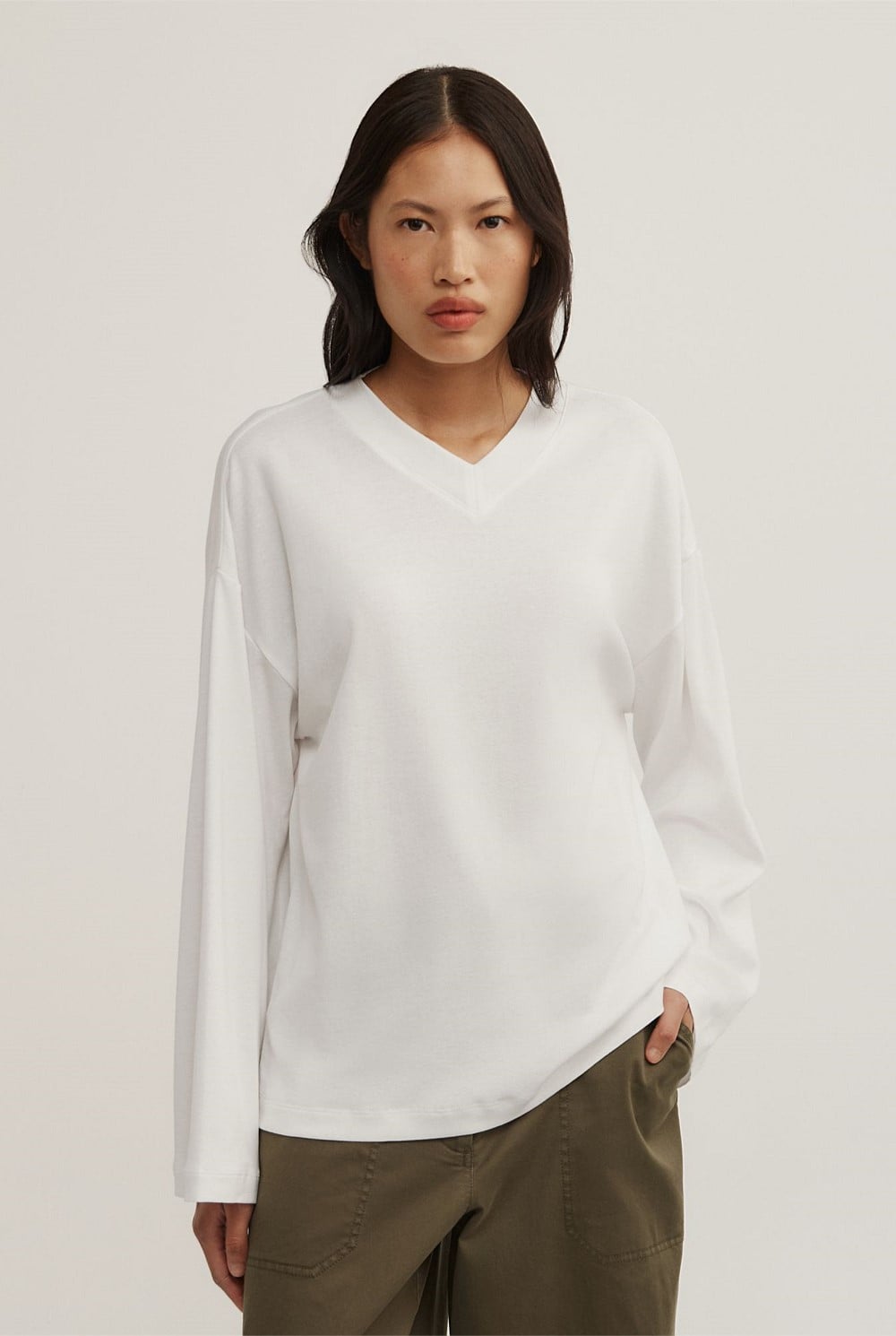 High V Long Sleeve T-Shirt