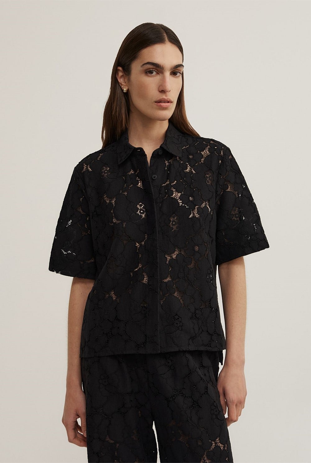 Lace Relaxed Shirt