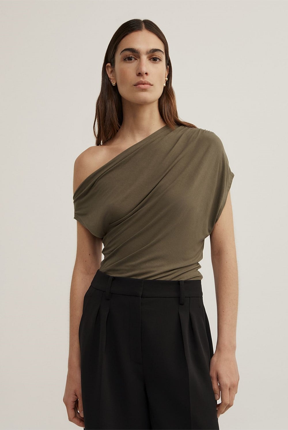 Asymmetric Jersey Top