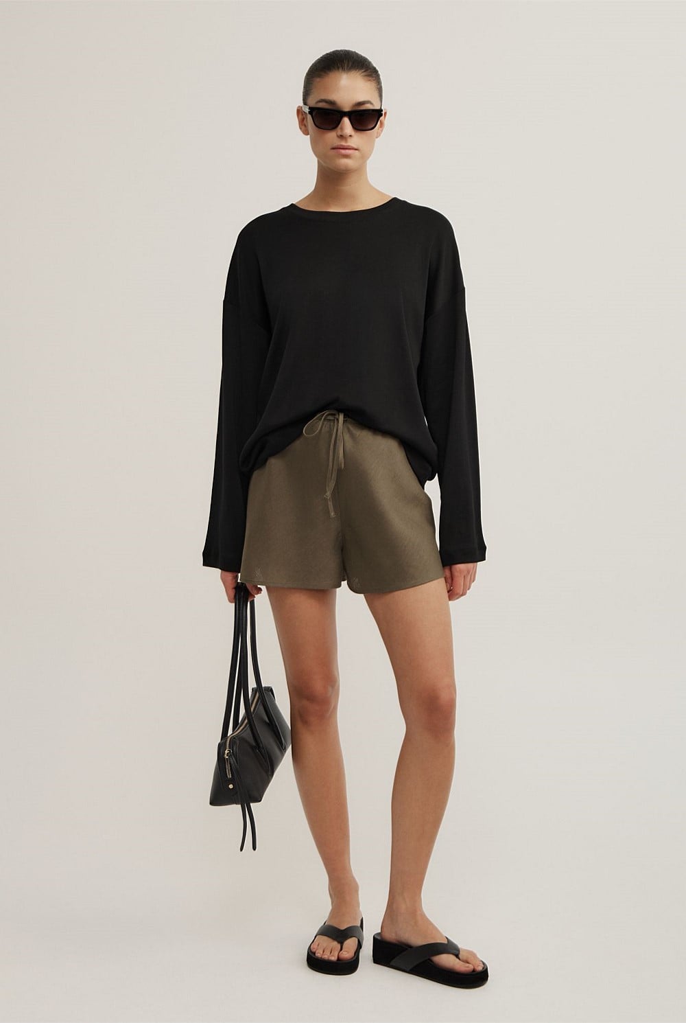 Bias Cut Shorts