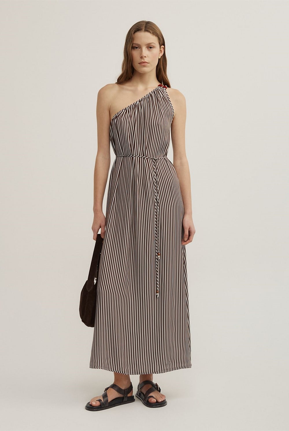 One Shoulder Maxi Dress