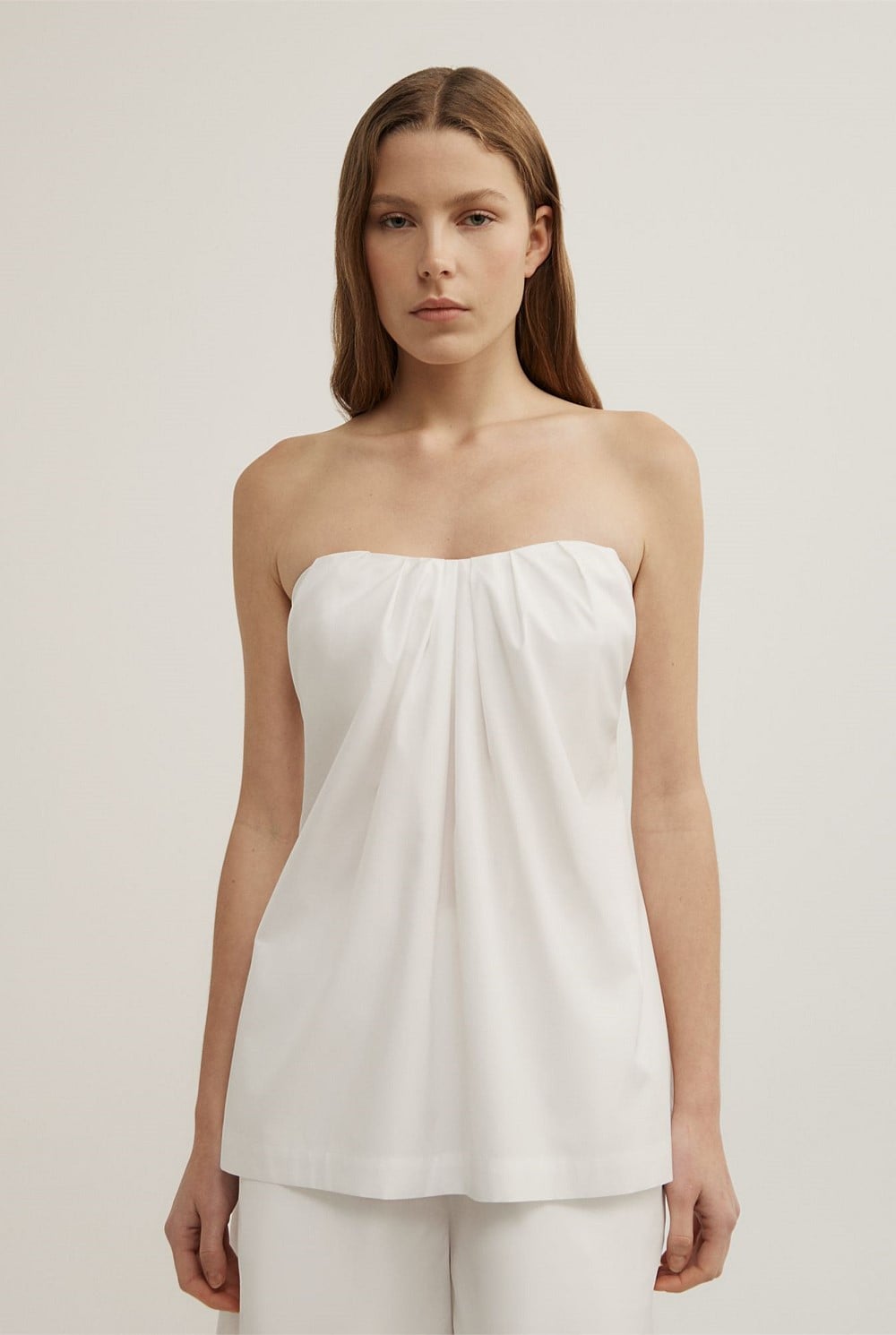 Gathered Bandeau Top