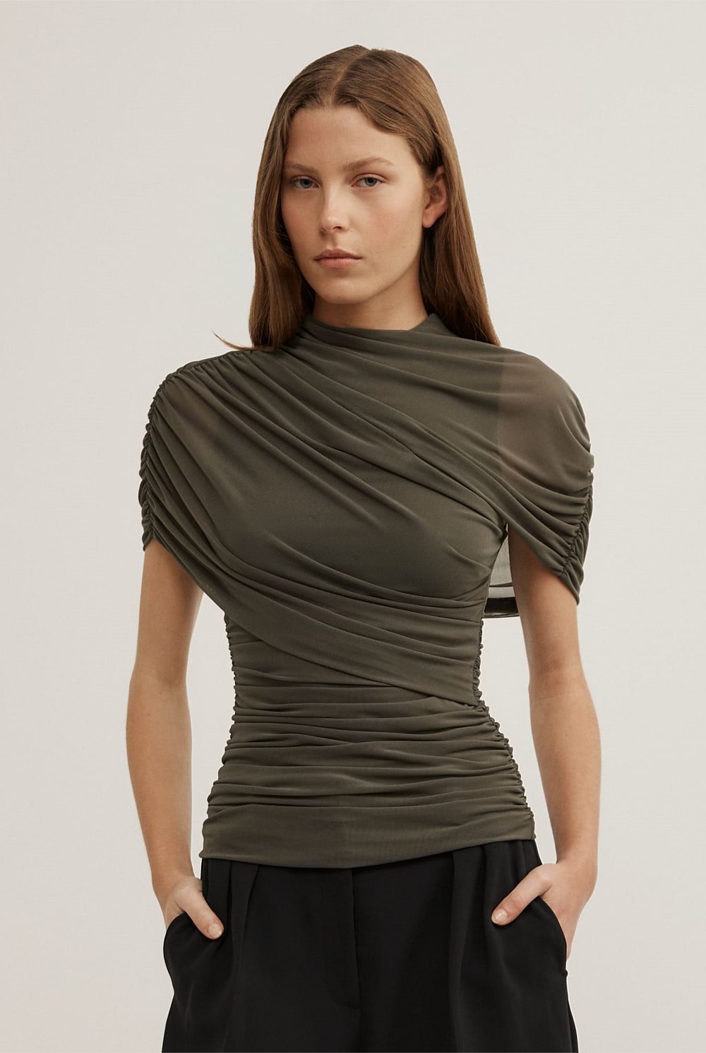 Mesh Cape Top
