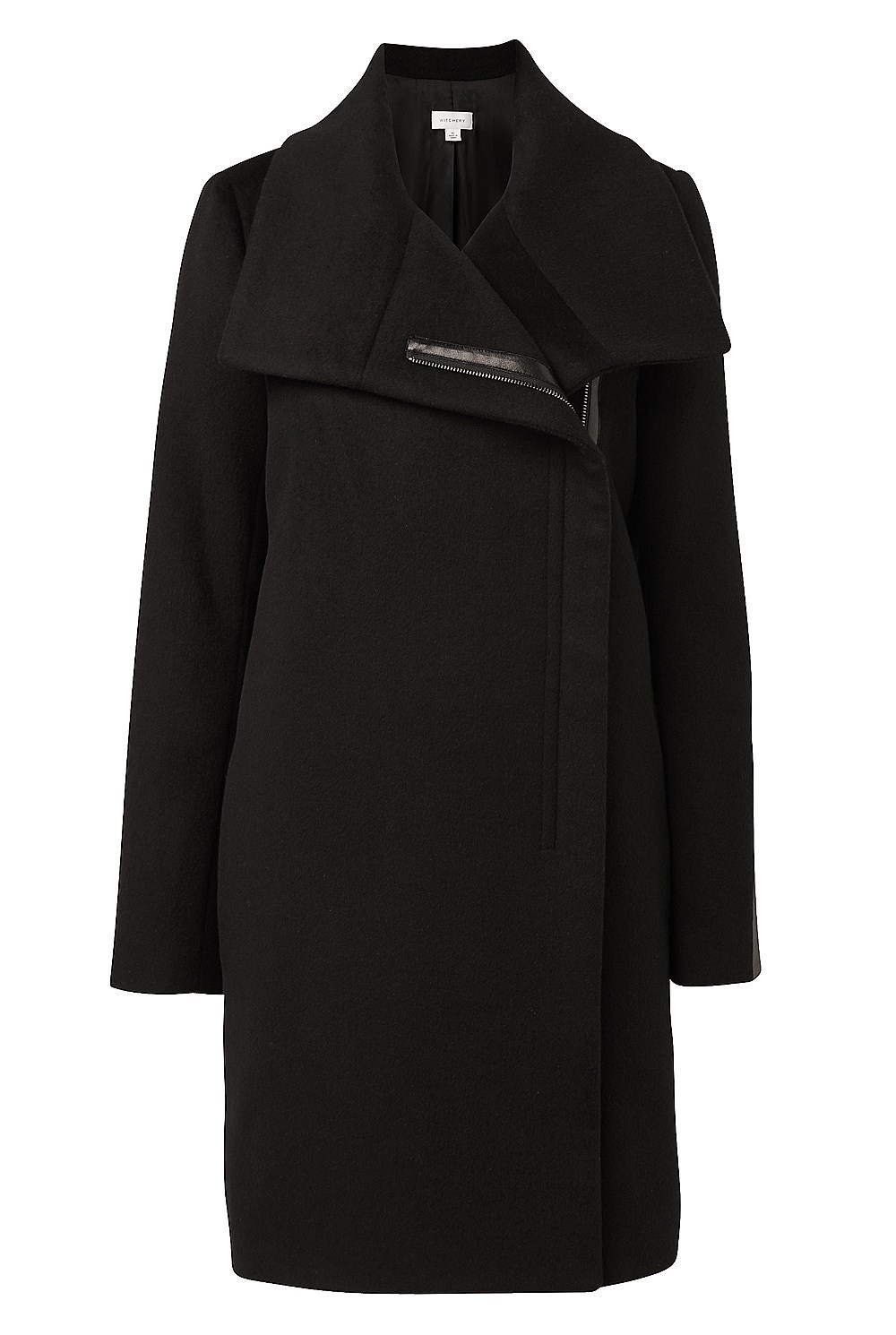Contrast Sleeve Coat