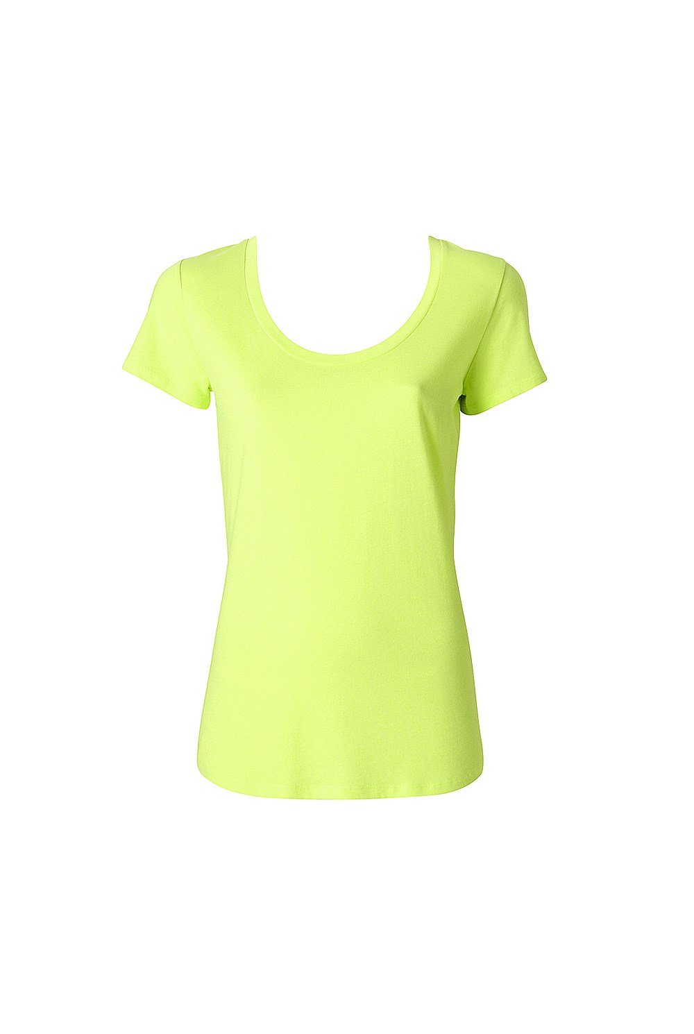 Cotton Basic Scoop Neck Tee