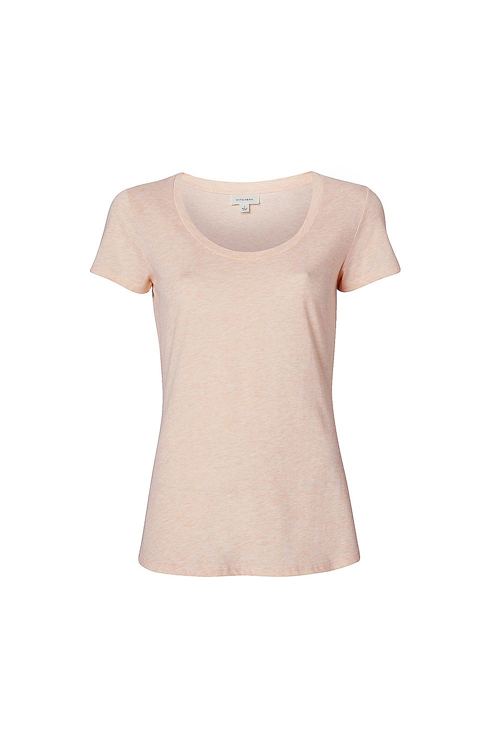 Cotton Basic Scoop Neck Tee