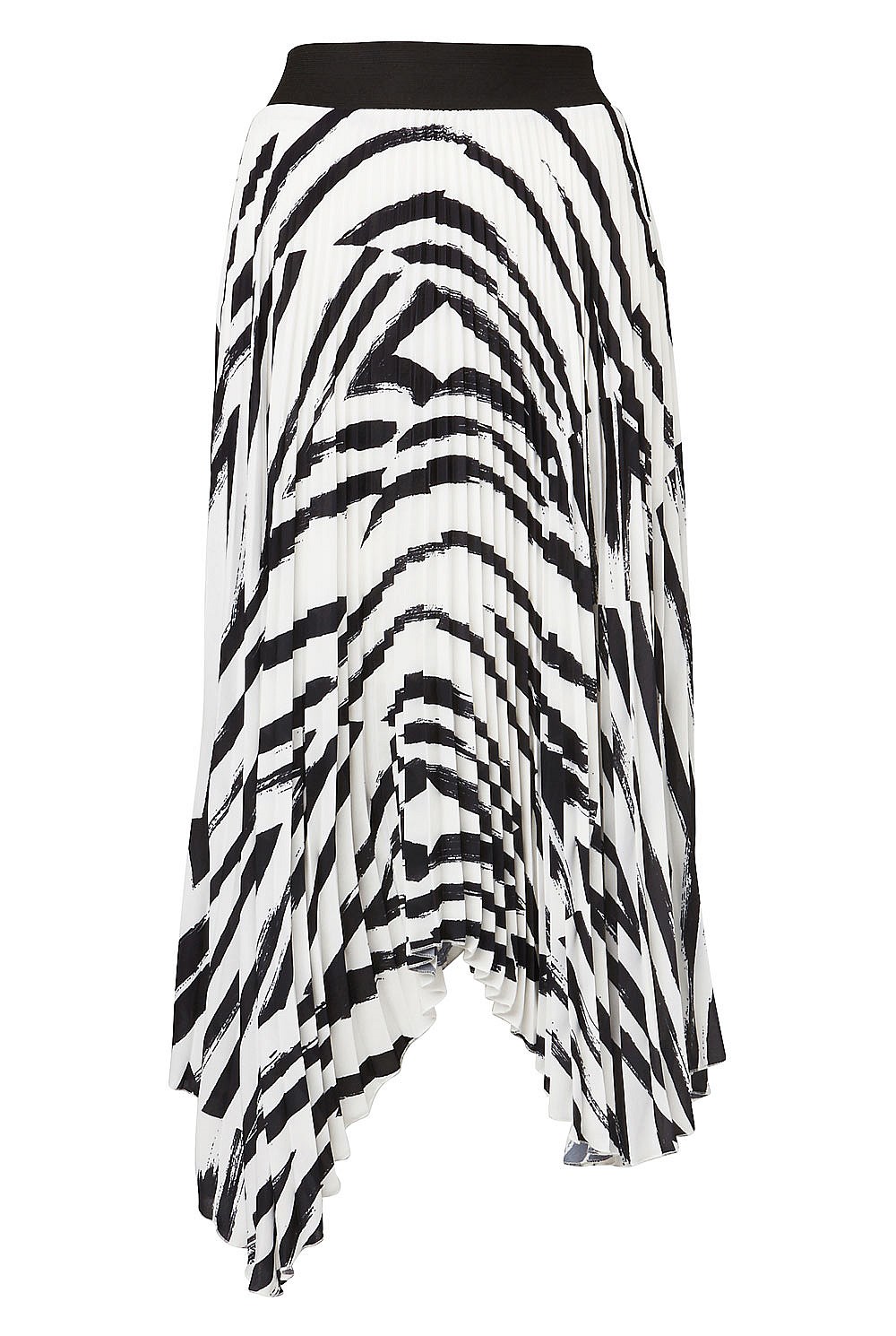 Asymmetric Pleat Skirt
