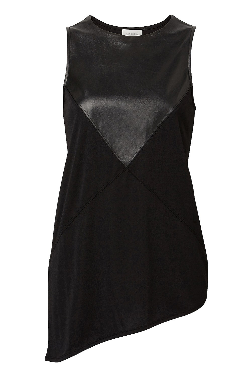 Leather Insert Top