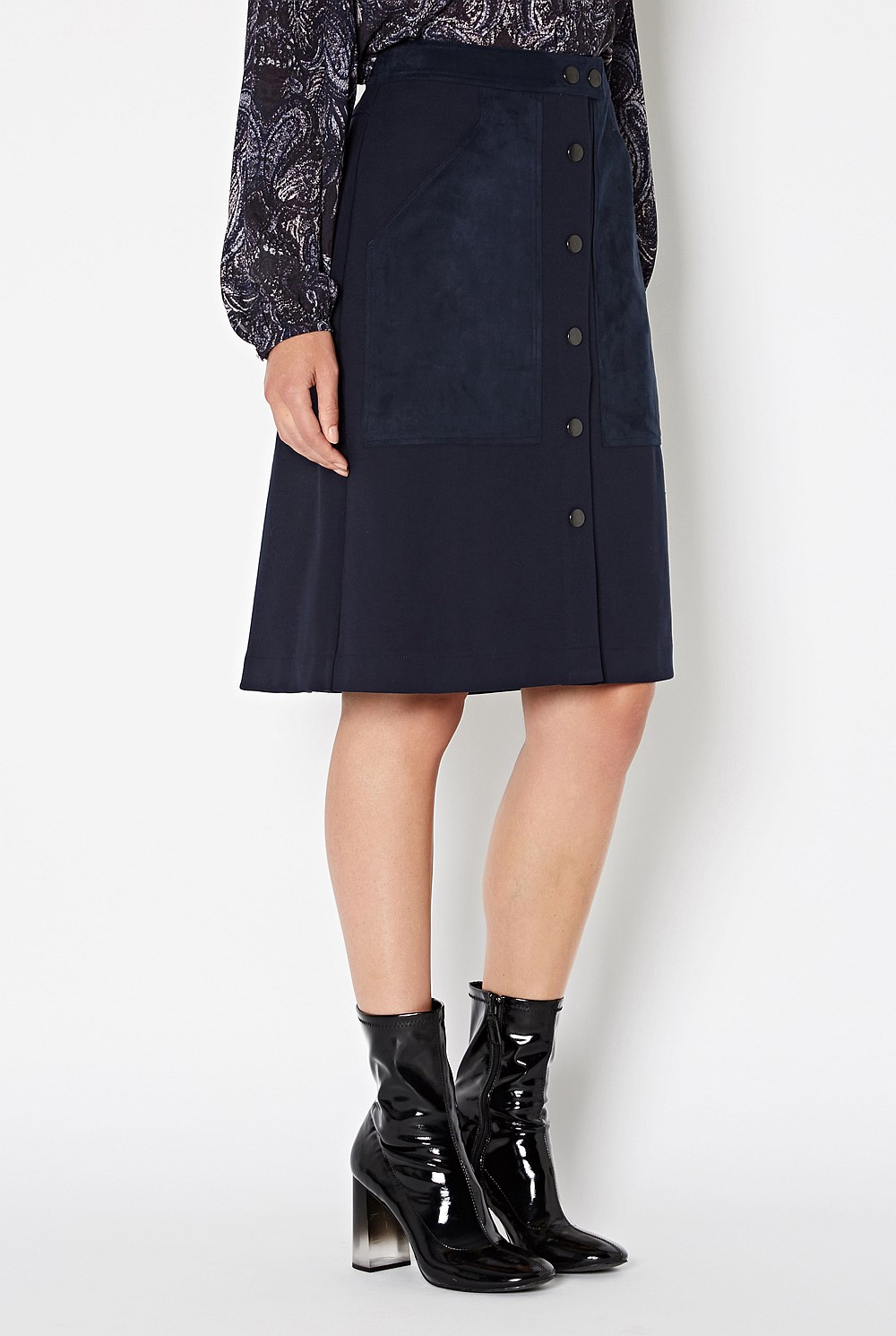 Contrast Pocket Skirt
