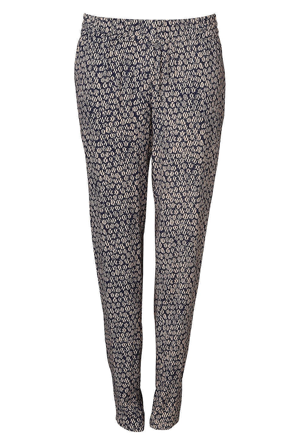 Printed Viscose Zip Detail Pant