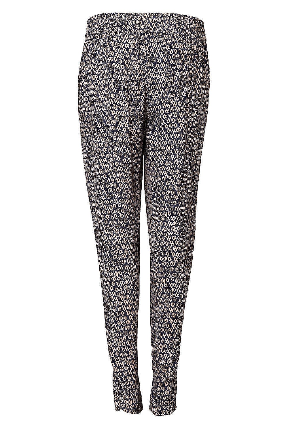 Printed Viscose Zip Detail Pant