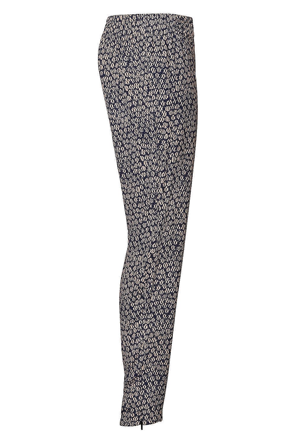 Printed Viscose Zip Detail Pant