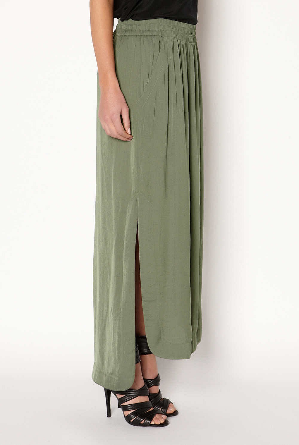 Double Split Maxi Skirt