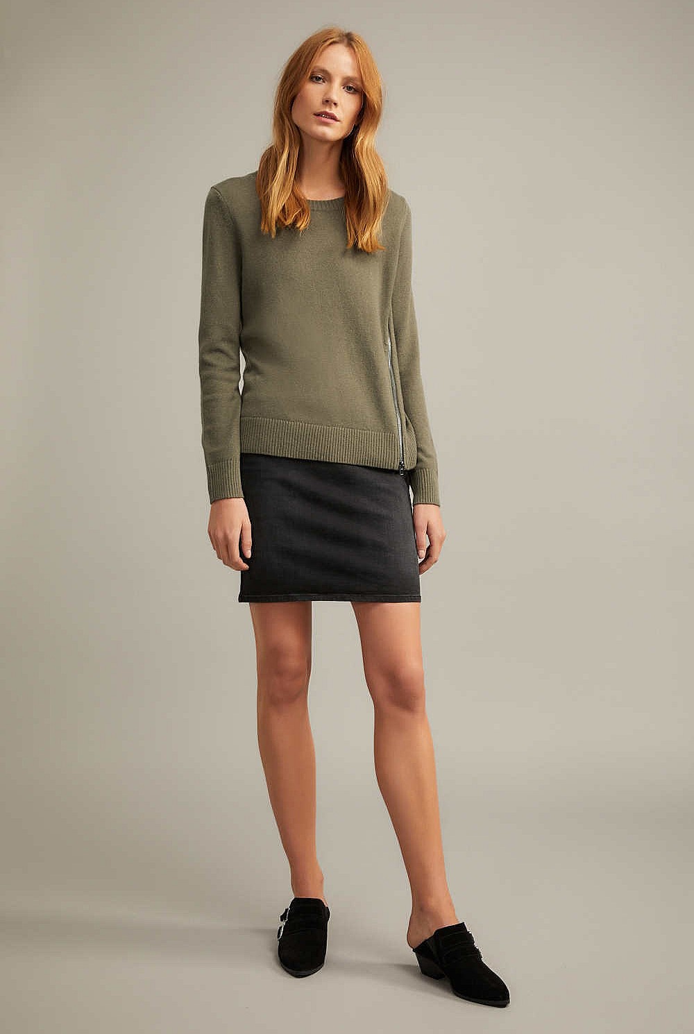 Zip Detail Knit