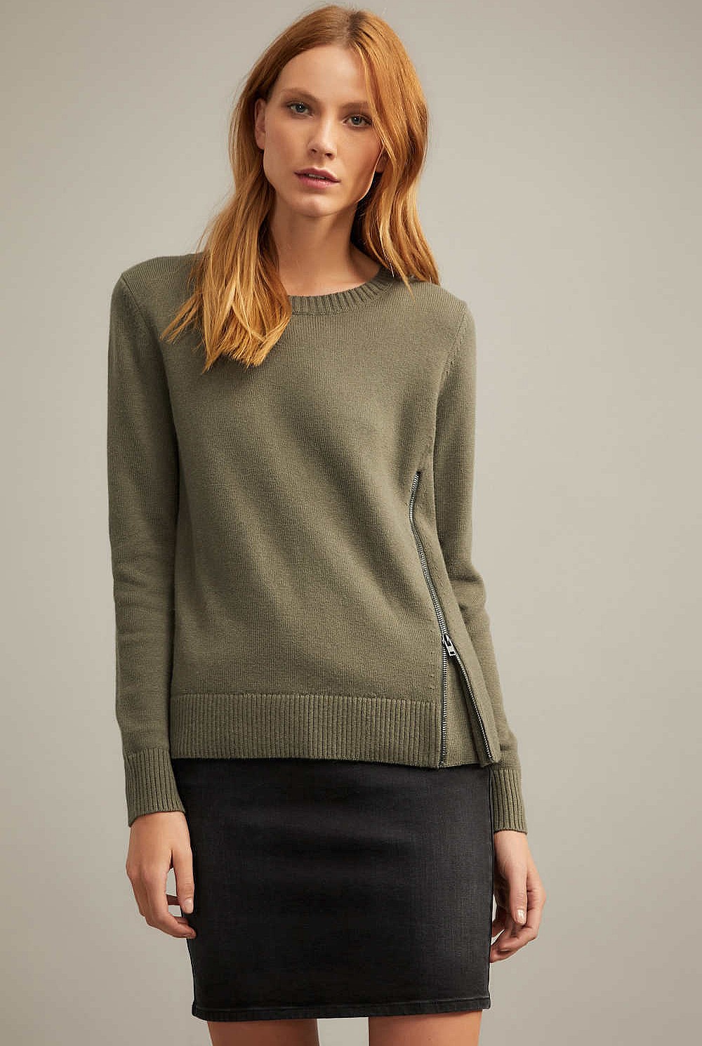 Zip Detail Knit