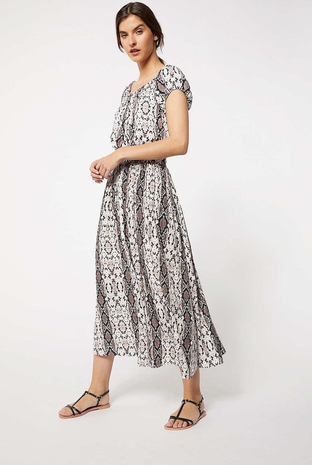 Snake Button Skirt