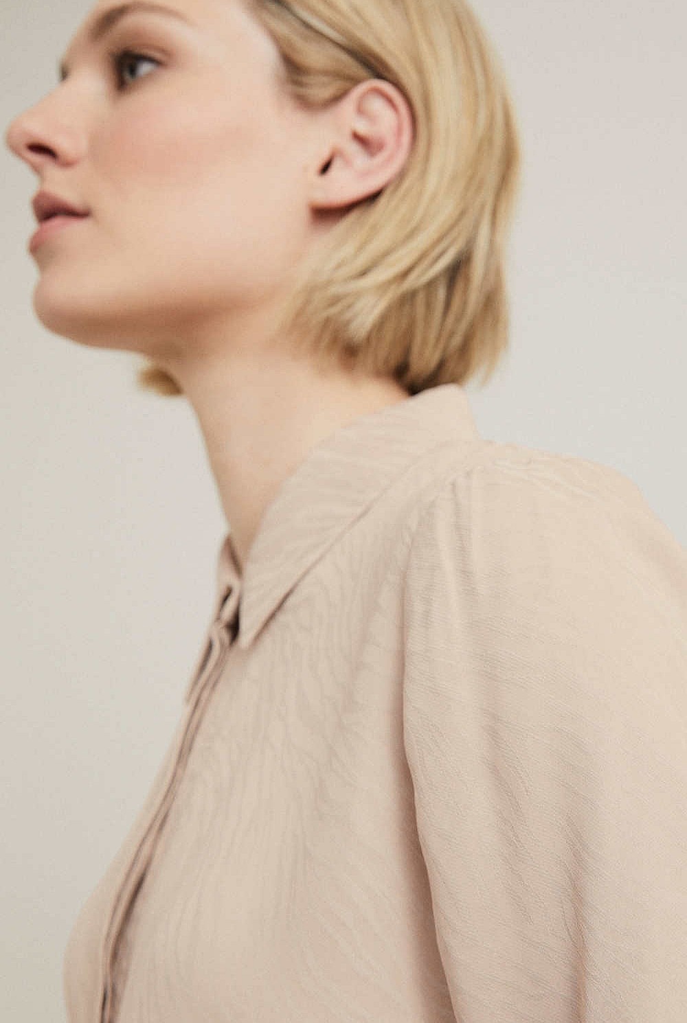 Textured Tie Blouse