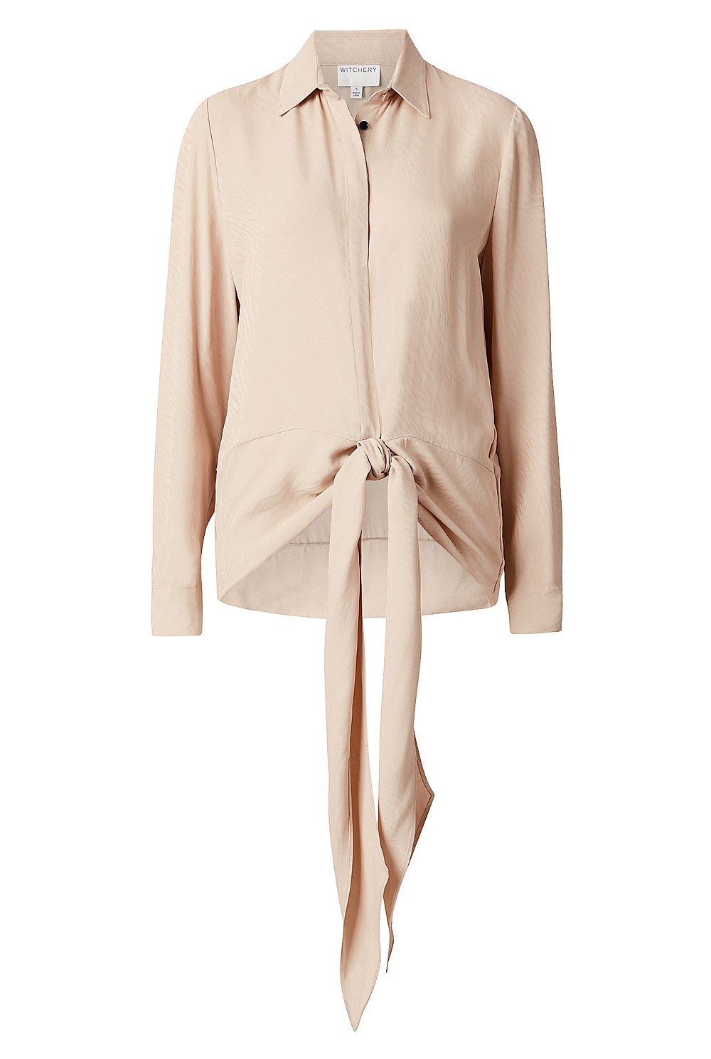 Textured Tie Blouse