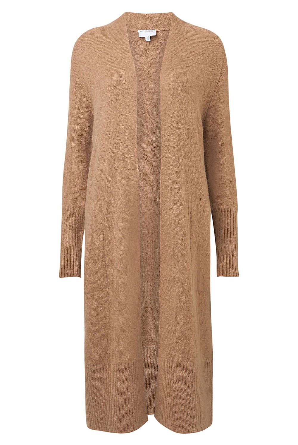 Rib Trim Long Cardigan