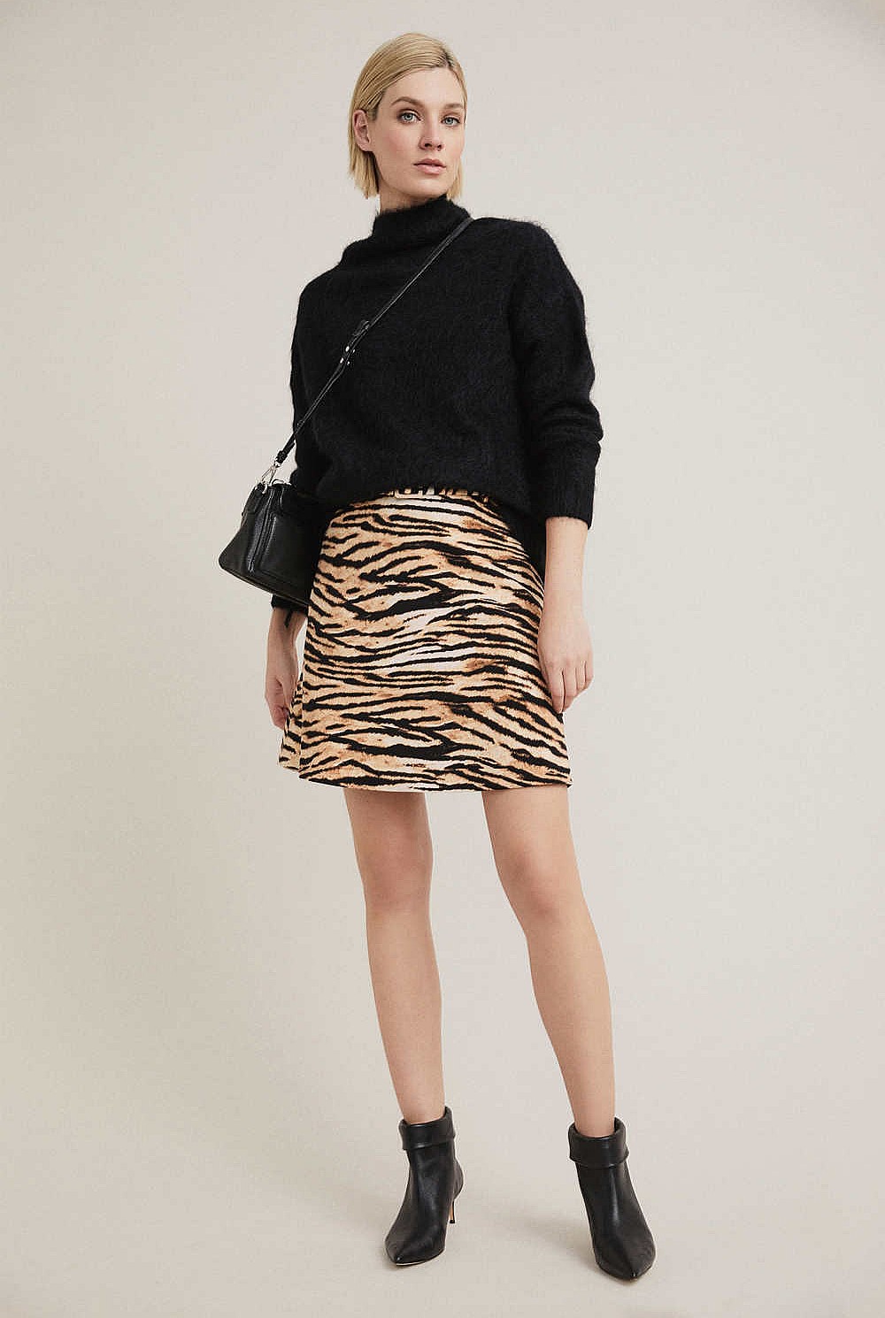 Belted Mini Skirt