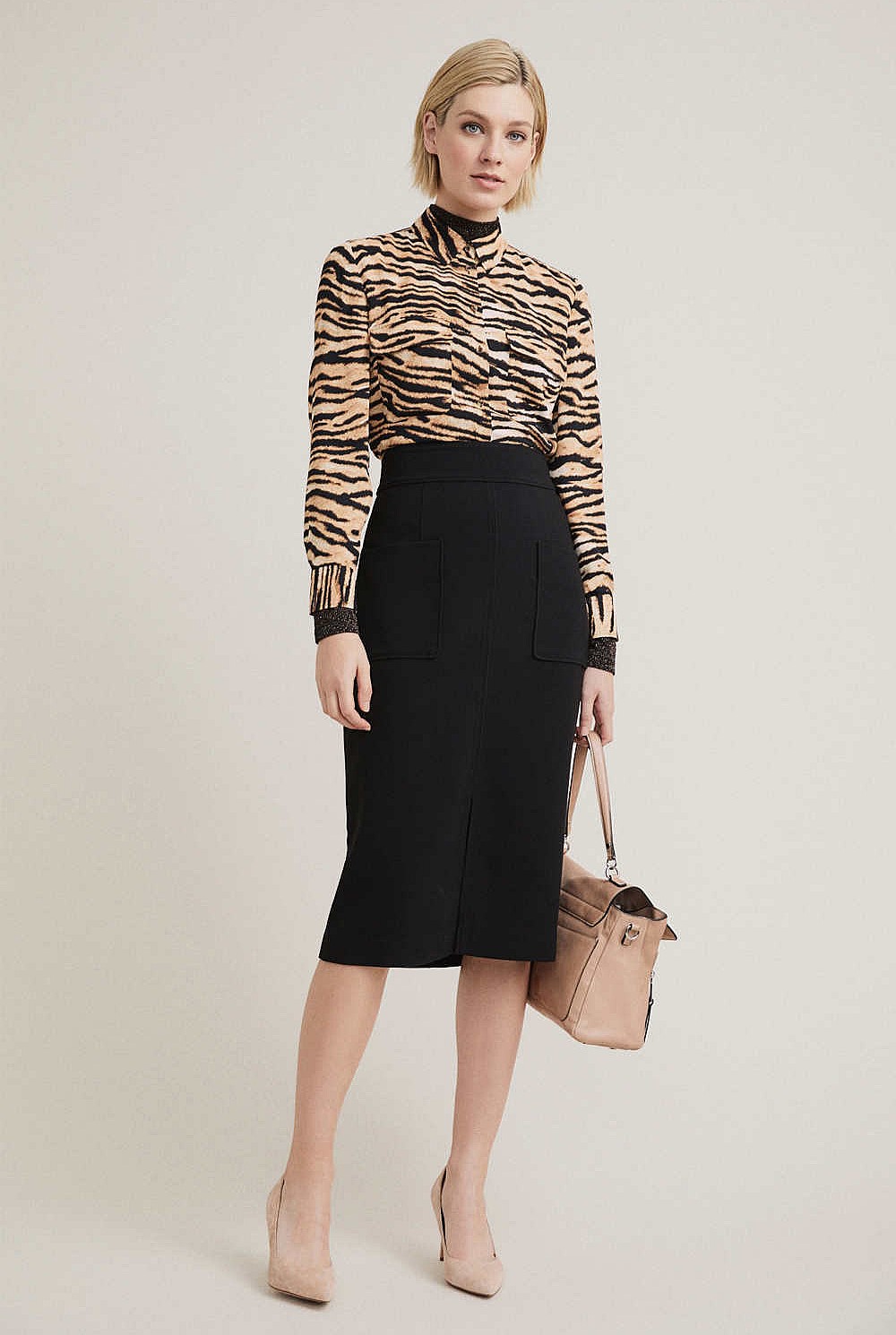 Tiger Print Blouse