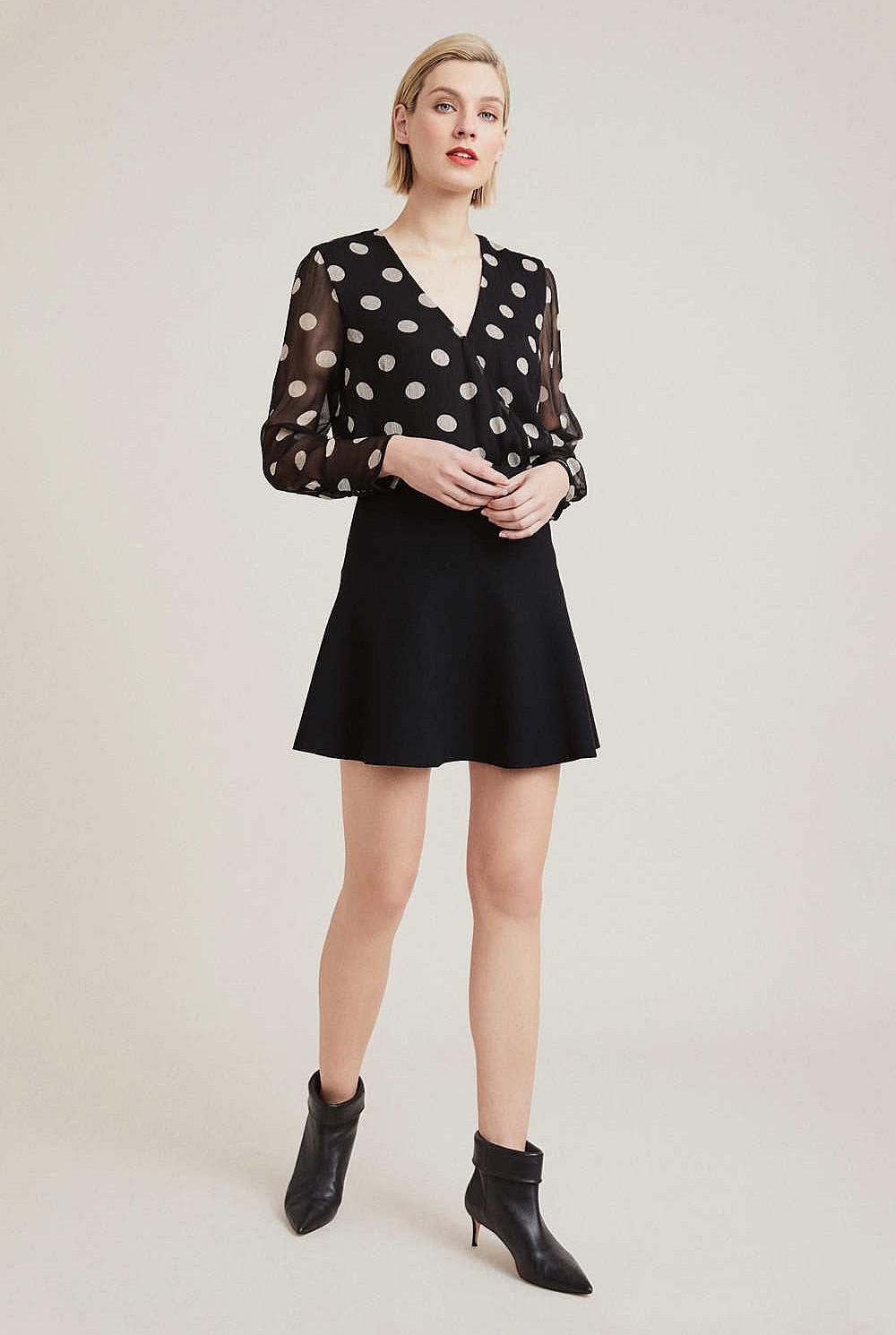 Wrap Spot Blouse