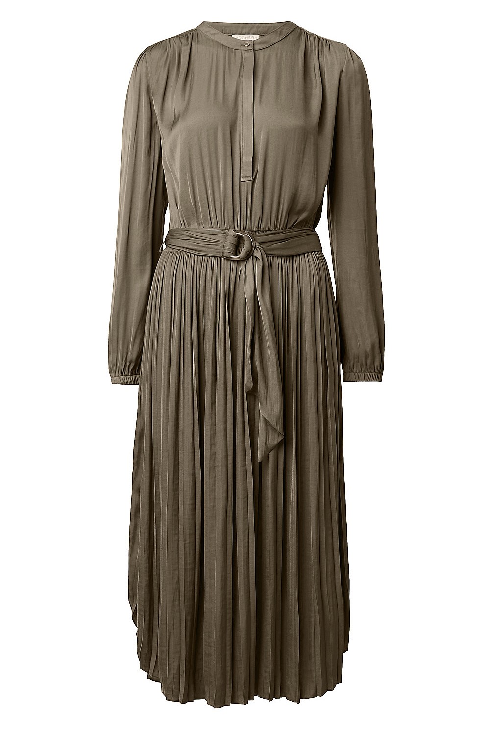 Long Sleeve Half Placket Dress