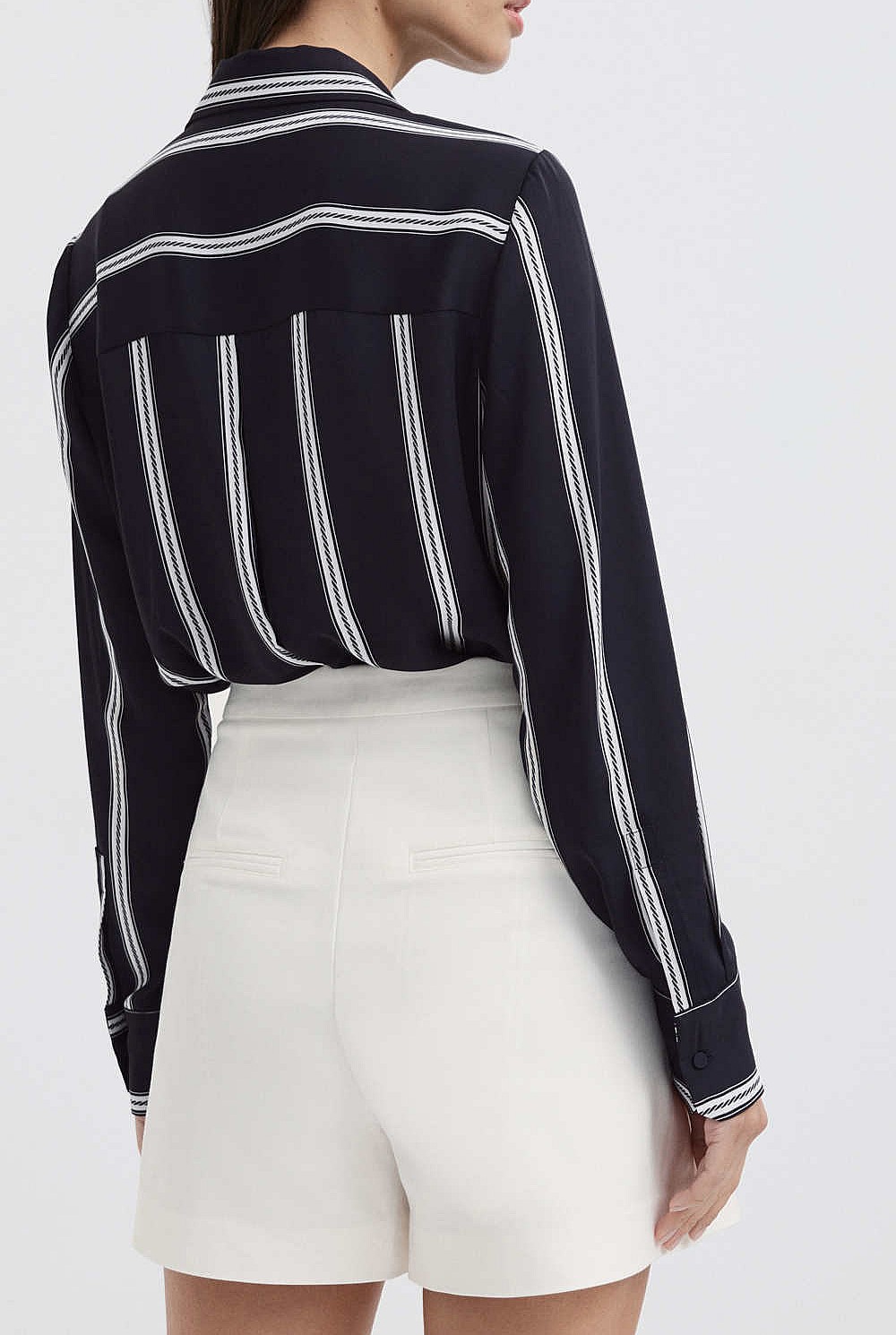 Print Wrap Blouse