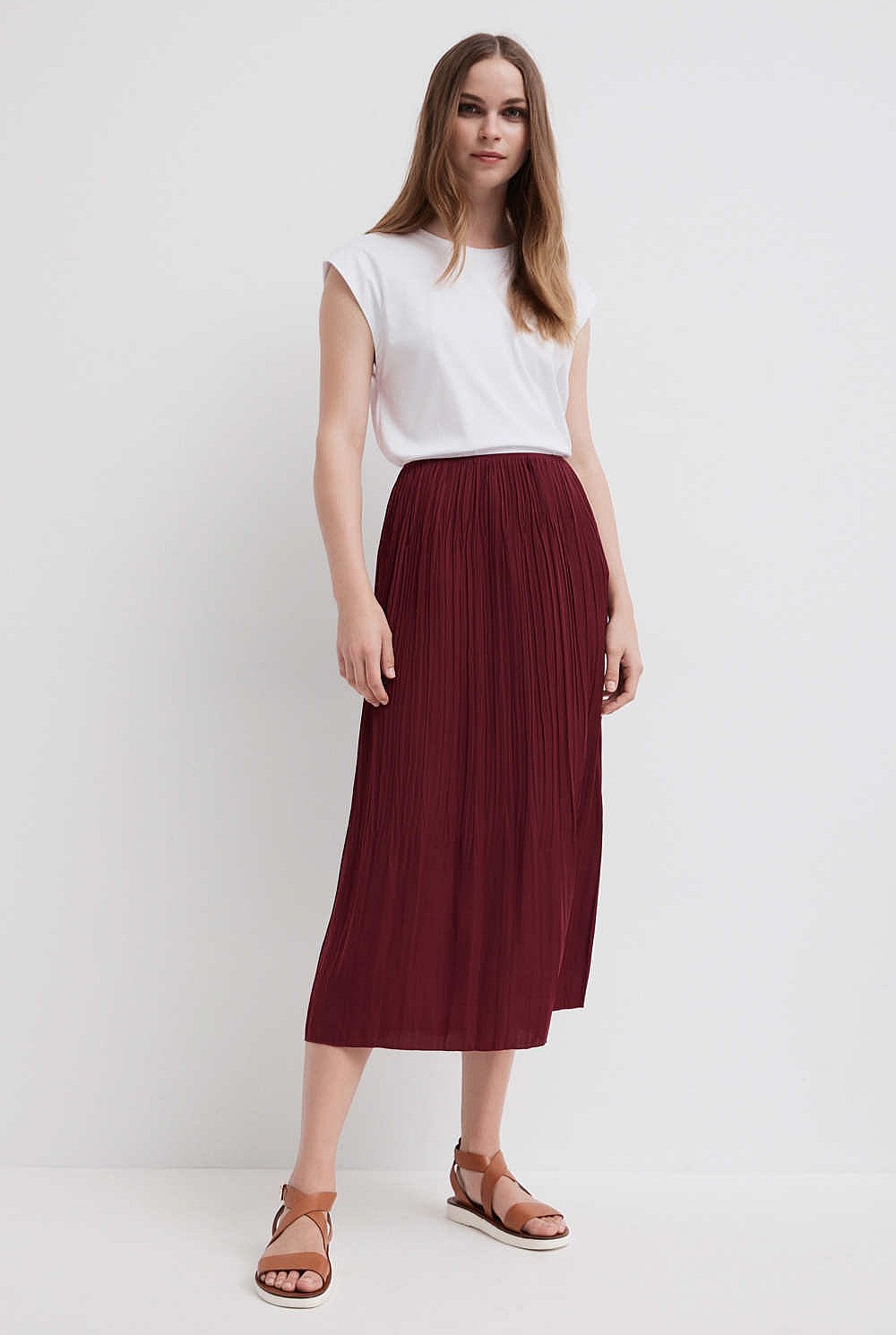 Soft Fine Pleat Skirt