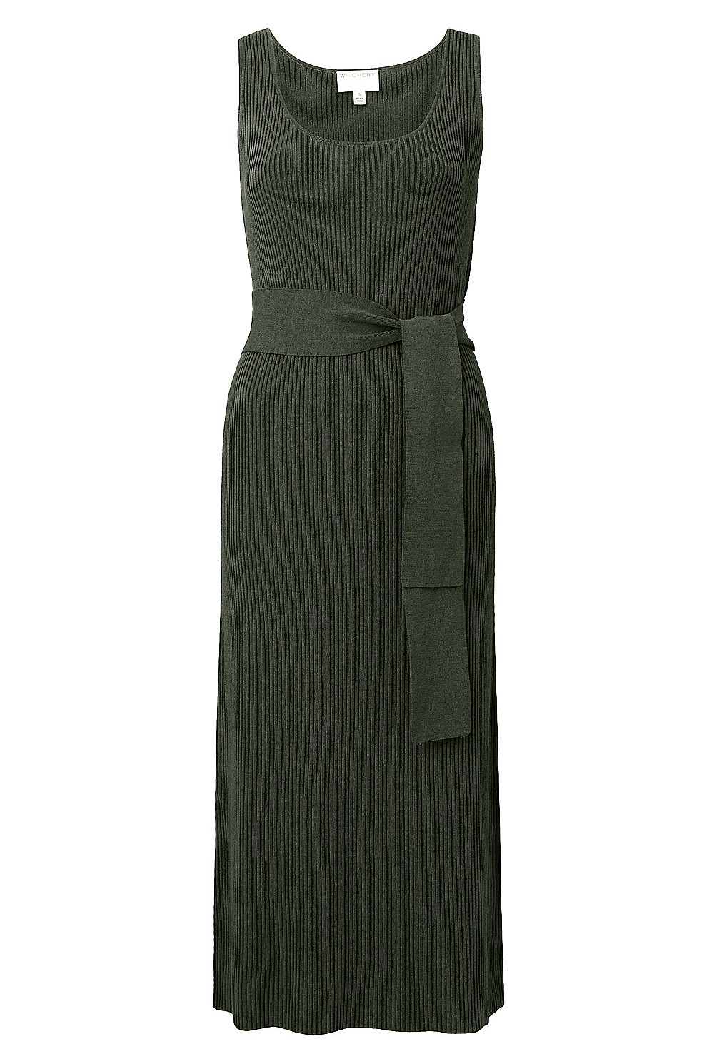 Belted Scoop Knit Dress