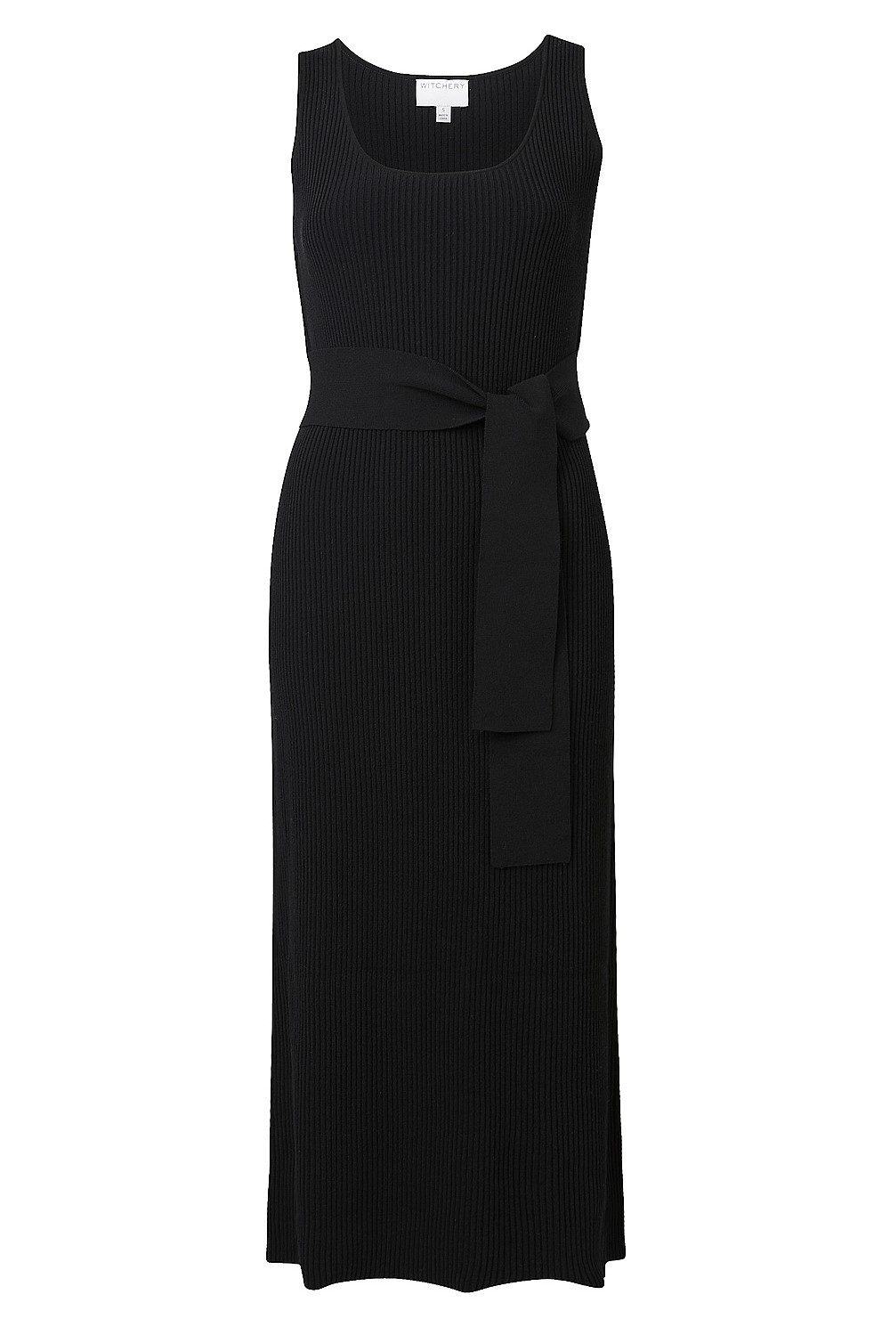Belted Scoop Knit Dress