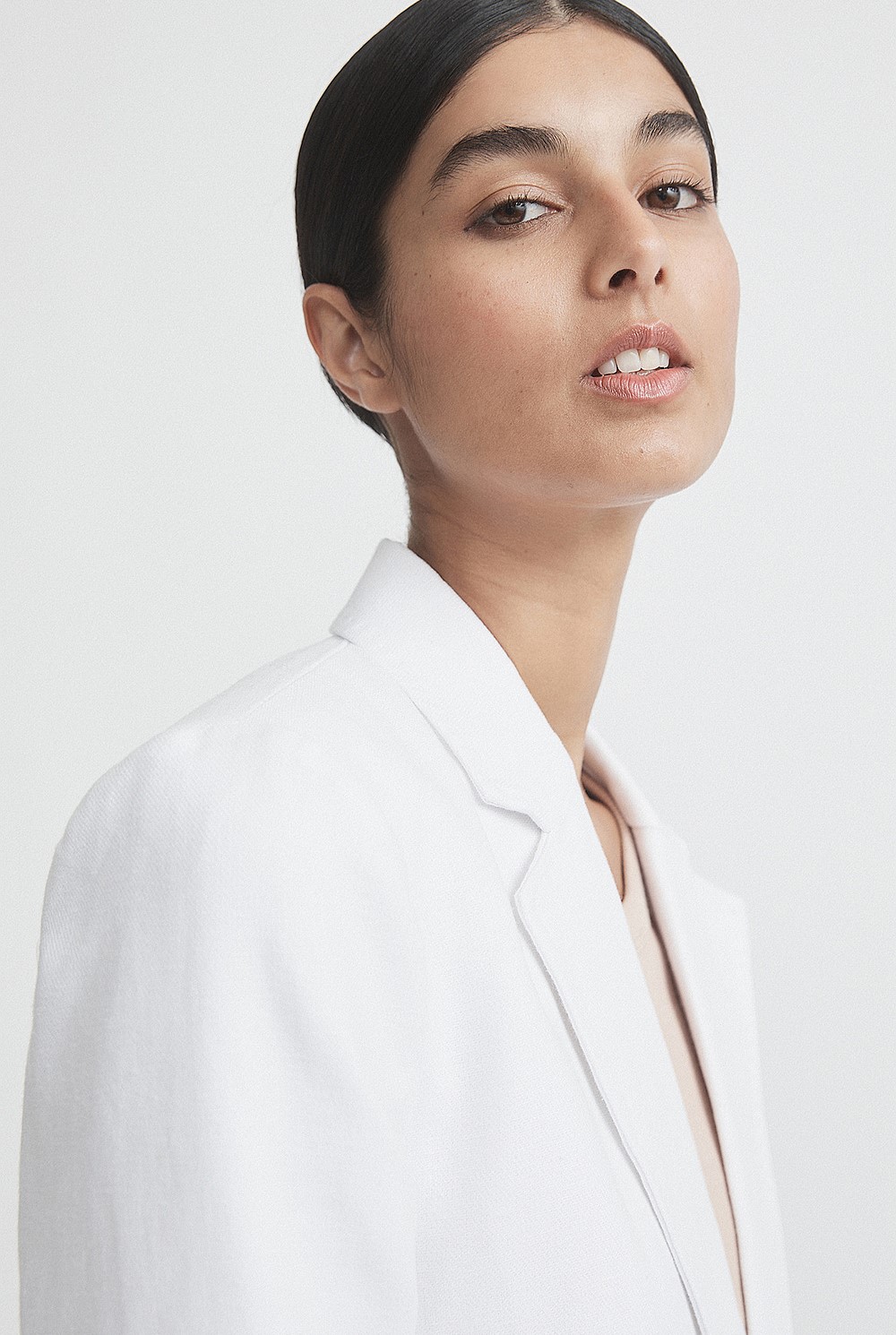 Structured Double-Breasted Blazer