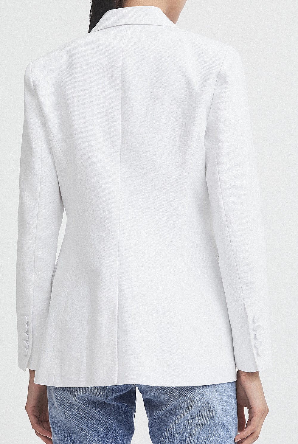 Structured Double-Breasted Blazer