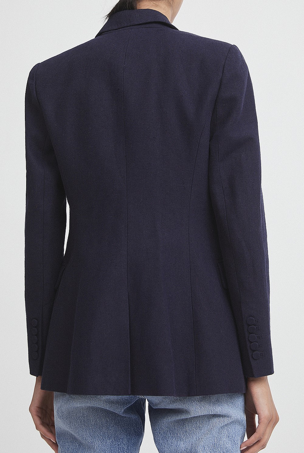 Structured Double-Breasted Blazer
