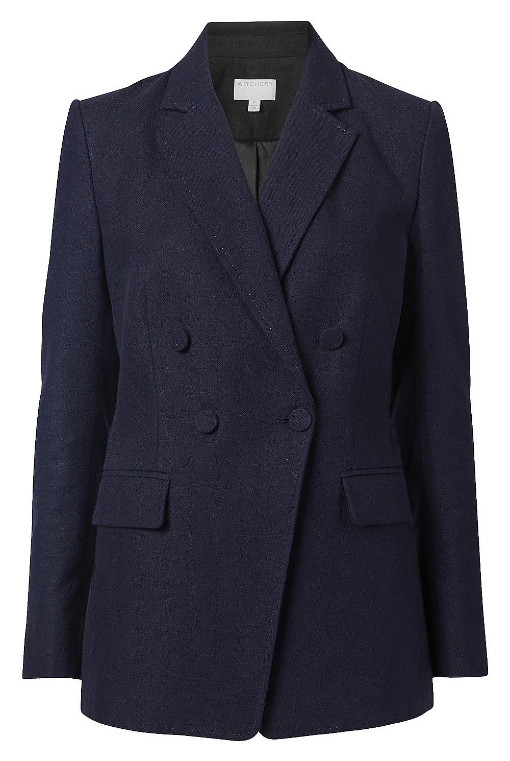 Structured Double-Breasted Blazer