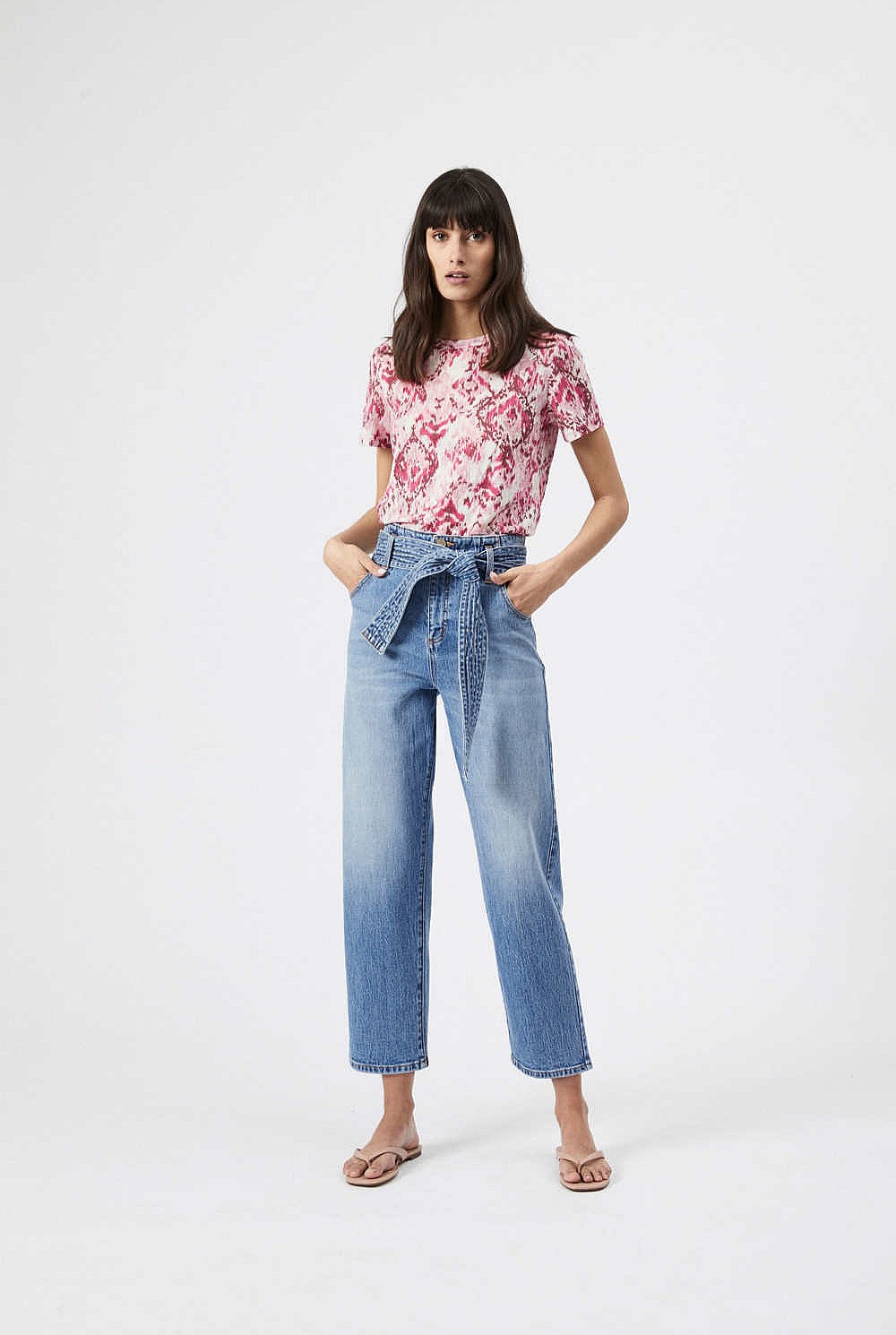 Print Linen Tee
