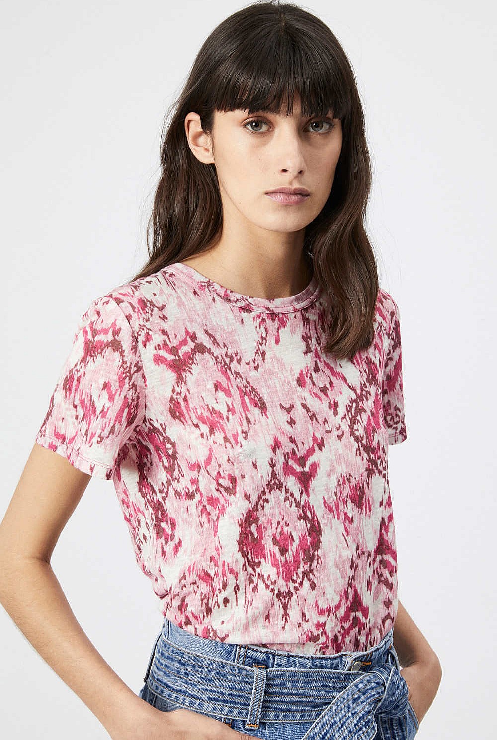 Print Linen Tee