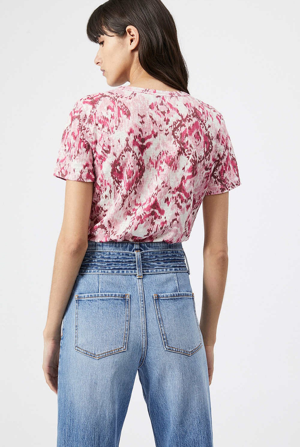 Print Linen Tee
