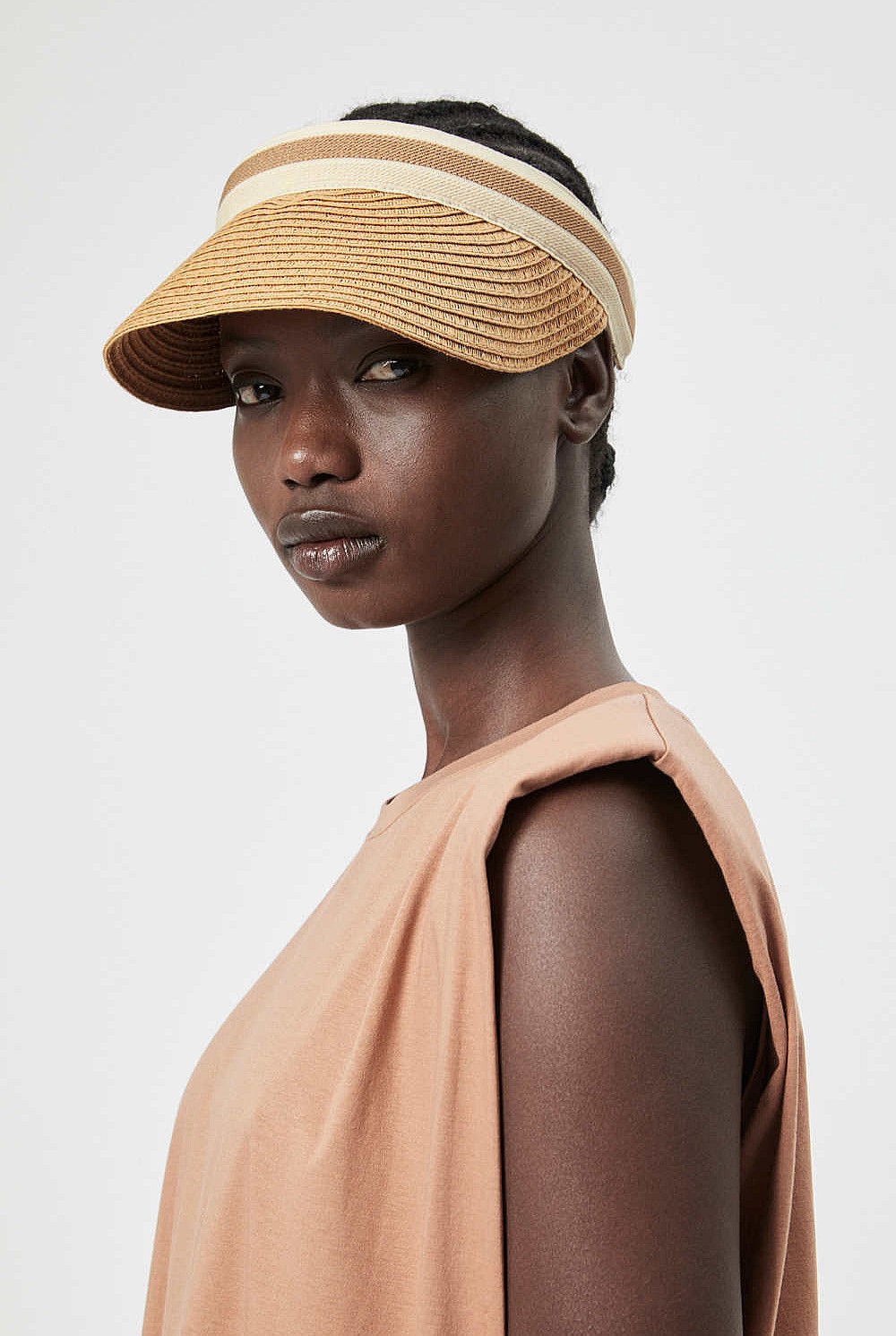 Stripe Trim Visor