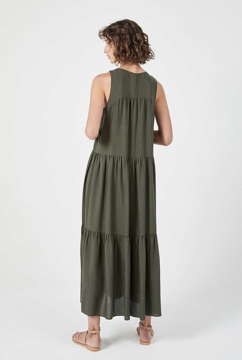 Yoke Tiered Dress