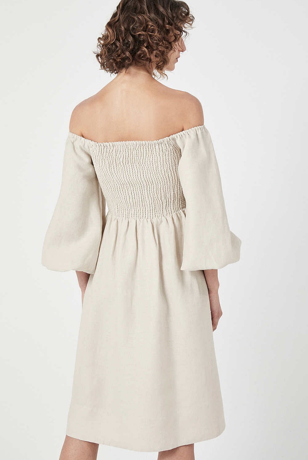 Shirred Bodice Dress