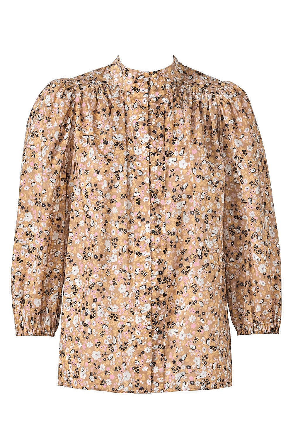 Floral High Neck Blouse