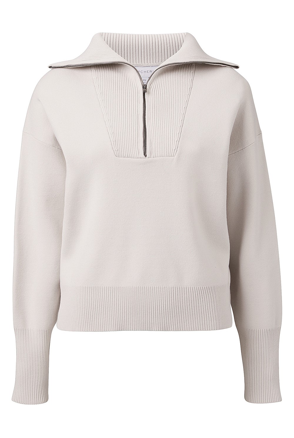 Collar Knit Sweat