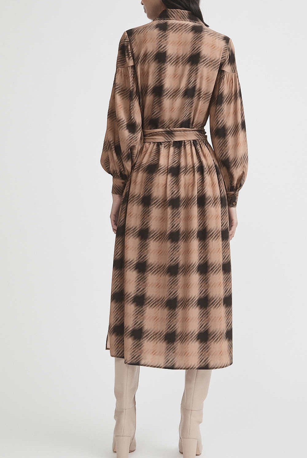Check Shirt Dress